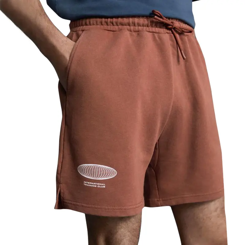 Custom Wholesale Men Washed Jogger Shorts Casual Elastic Drawstring Shorts Manufacturer