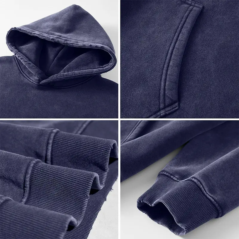 Custom Wholesale Men's Oversize Sweatshirt Vintage Pullover Hoodies Manufacturer