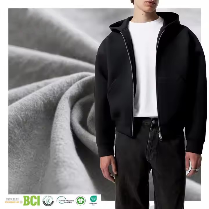 Eco-friendly fabric zippered hoodie (1)