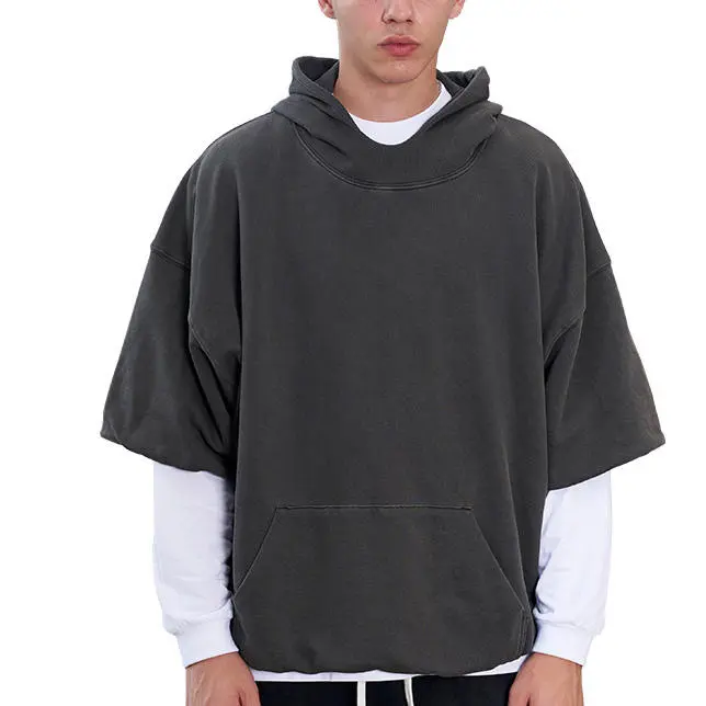 Short-sleeved hoodie manufacturers (1)83y