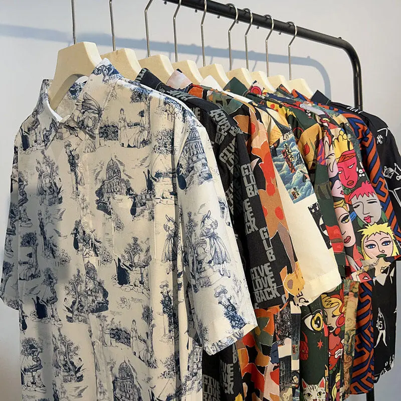 Vintage Graffiti Printing Shirts (3).jpg