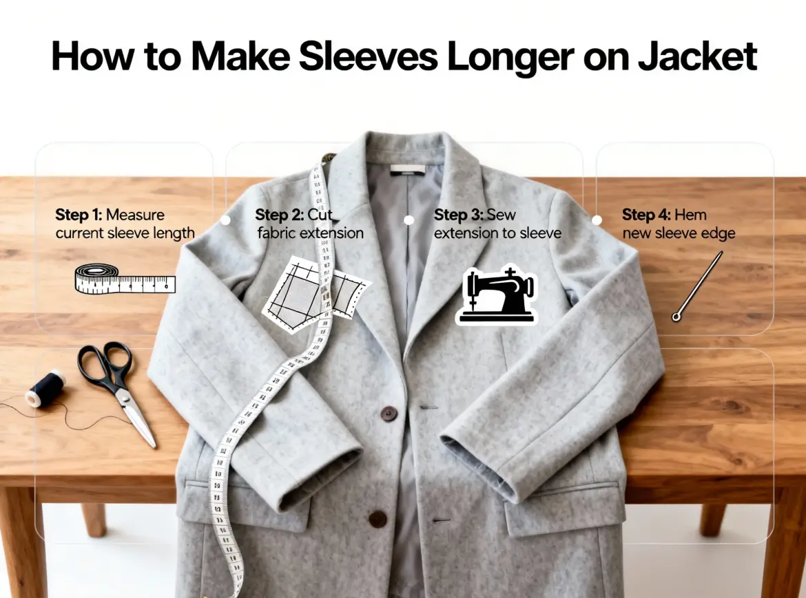 How to Make Sleeves Longer on Jacket