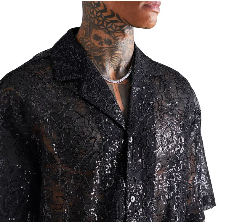 Floral Lace Oversized Men Shirts (3).png