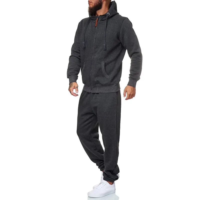 Custom Wholesale Men's Tracksuit 2 Piece Sets Sweatsuits Factory