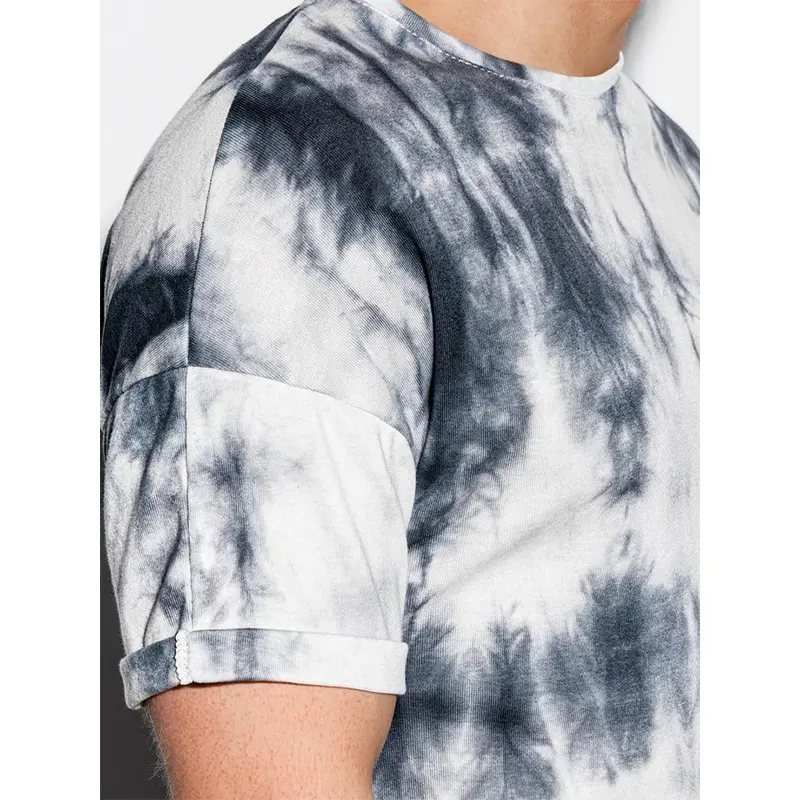 Custom Wholesale Men's Tie-Dye T-shirt Factory Gray