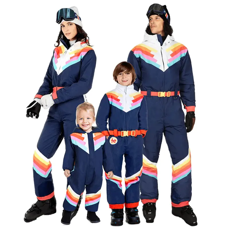 Custom Wholesale Men's Santa Fe Shredder Ski Suit Winter Snow One Piece Ski Suits (7)zz5