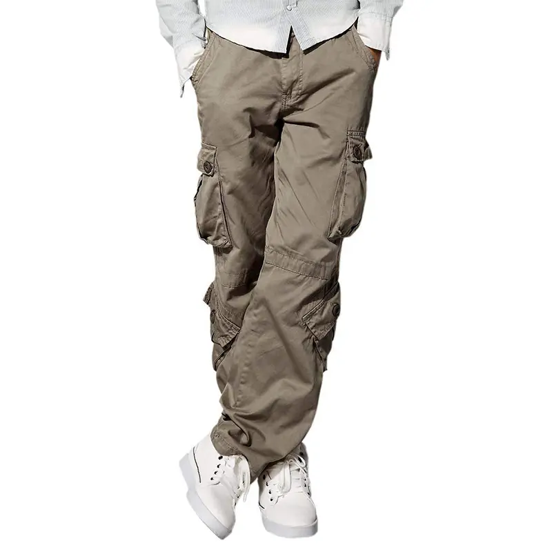 Custom Wholesale Black Men's Cargo Pants Manufacturer (6)465