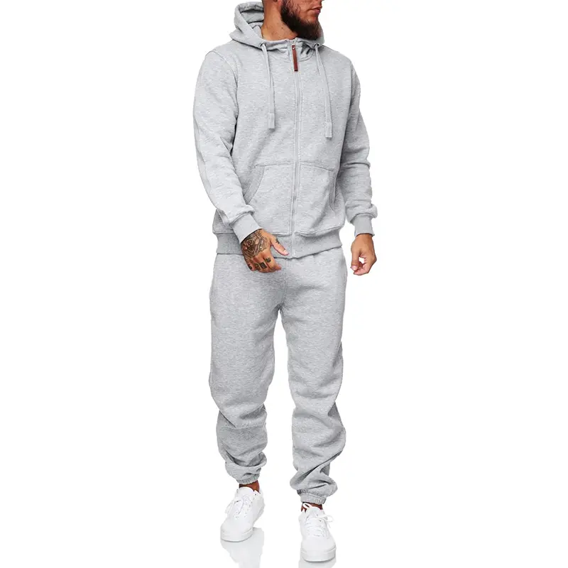 Custom Wholesale Men's Tracksuit 2 Piece Sets Sweatsuits Factory