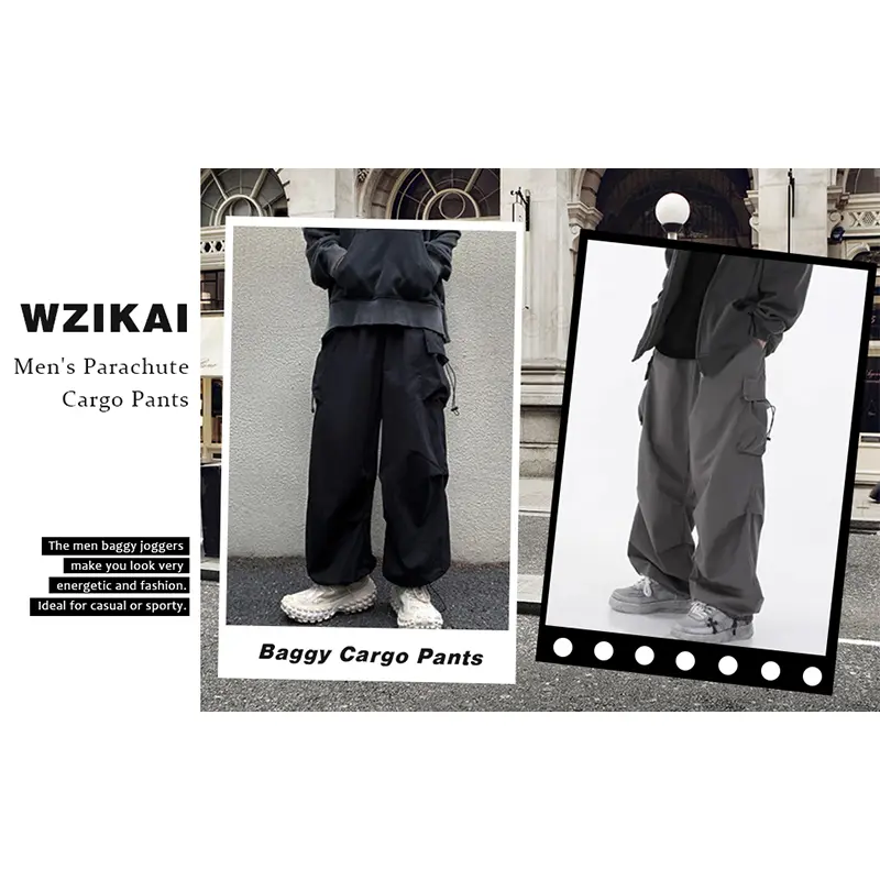 Custom Wholesale Men's Casual Baggy Cargo Pants Supplier (8)jno