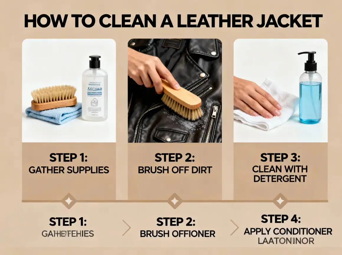How to clean a leather jacket