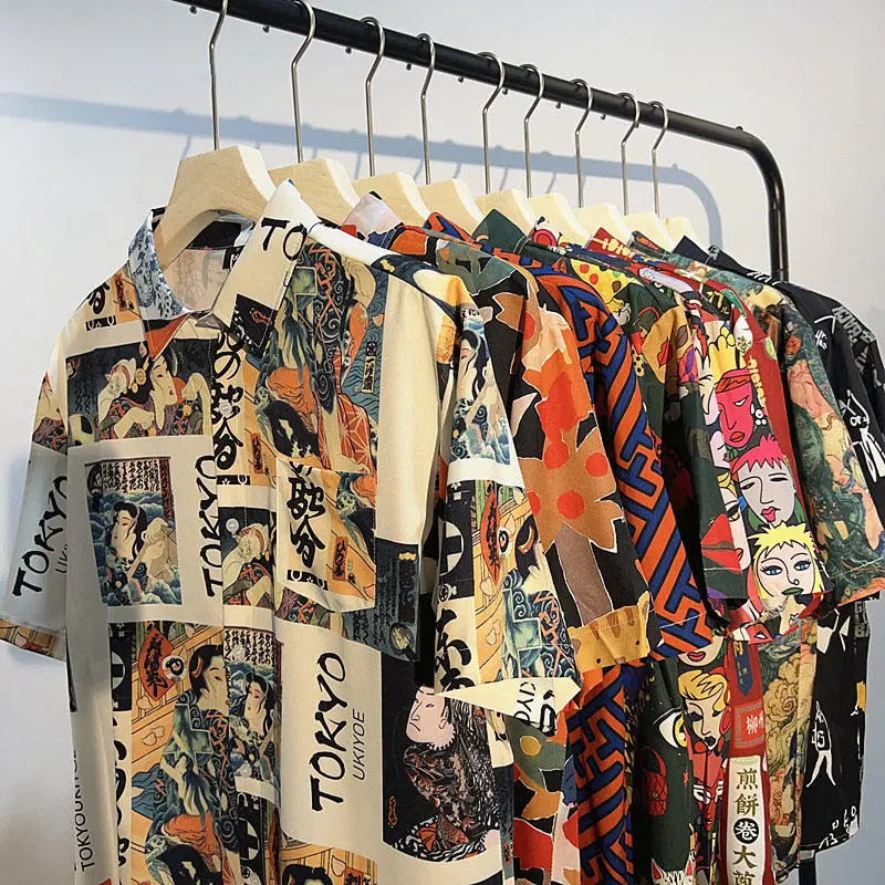 Vintage Graffiti Printing Shirts (2).jpg