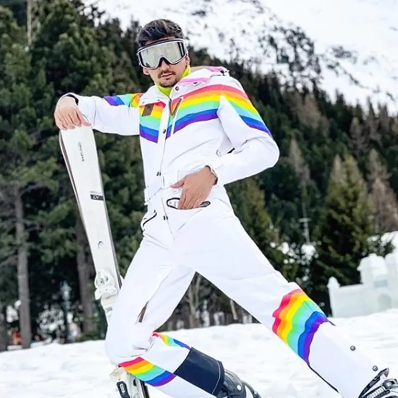 Custom Wholesale Men's Rainbow Road Ski Suit Colourful One Piece Ski Suits (8)qw7